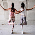 Comodo spandex funky fitness stripe women yoga leggings